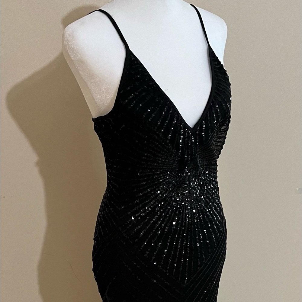 Black sequin dress